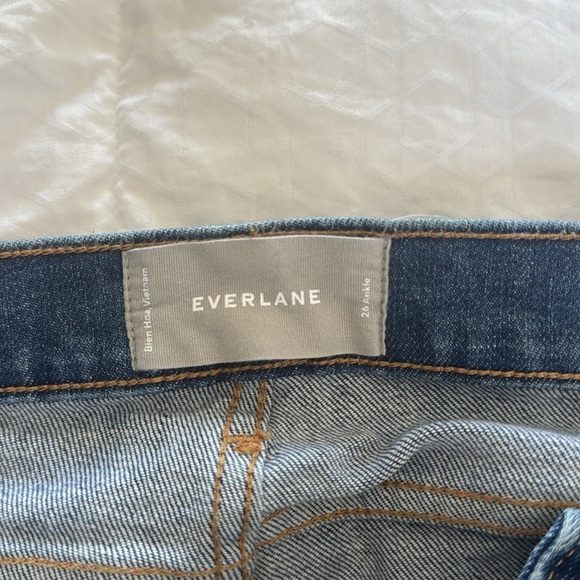 Everlane Denim - Ankle Mid Rise Skinny Women's Jeans Size 26 Ankle - Picture 4 of 5